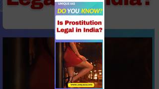 Is prostitution Legal in India shorts [upl. by Towland]