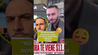 Reportero expone sus malas condiciones laborales en vivo [upl. by Cogan751]