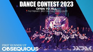 Obsequious  Bagtas Dance Contest 2023  1st Runner Up  March 10 2023 [upl. by Narat]