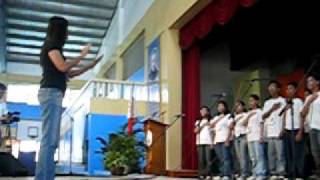 Rogationist College  Glee Club singing the National Anthem [upl. by Lama]