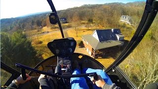 R22 Helicopter Training 15 l NEIGHBORHOOD LANDING [upl. by Yann]