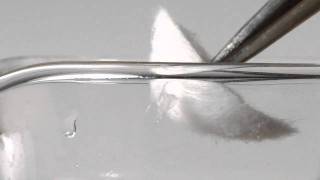 Superhydrophobic aerogel mat in water [upl. by Enytnoel573]