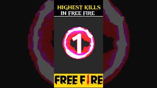 TOP 3 HIGHEST KILLS 😱 IN FREE FIRE trending freefire shorts [upl. by Ekul]