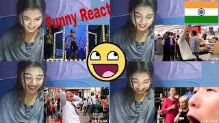 Foreigner React On Bollywood SONGS IN PUBLIC  Sheila Ki JawaniLovelyTu Cheez Badi HaiTunak Tunak [upl. by Edaw485]