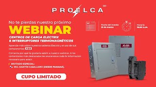 🔴 WEBINAR EN VIVO 🔴 Centros de carga Electrix e interruptores termomagnéticos con componentes ABB [upl. by Loella564]