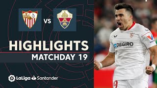 Resumen de Sevilla FC vs Elche CF 30 [upl. by Kalikow]