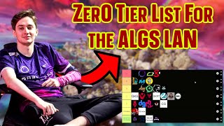 DZ Zer0 Tier LIST for the Upcoming ALGS LAN [upl. by Leff]