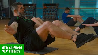 Low intensity Tone core workout no equipment  Nuffield Health [upl. by Asirrac44]