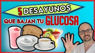 5 DESAYUNOS que NO suben tu GLUCOSA  DESAYUNOS para DIABETES [upl. by Hukill101]