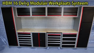 HBM 16 Delig Modulair Werkplaats Systeem [upl. by Melan366]