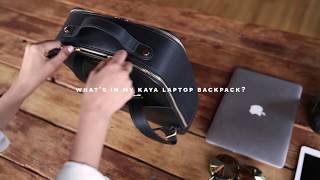 What’s in My Kaya Laptop Backpack [upl. by Marrin]