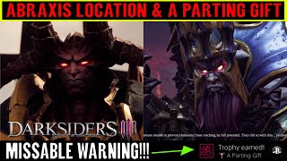 Darksiders 3 A Parting Gift Trophy  Abraxis Location Apocalyptic Difficulty Missable Warning [upl. by Whatley]