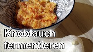 Knoblauch fermentieren  schnell und einfach Gemüse milchsauer einlegen wie Sauerkraut [upl. by Iidnarb522]