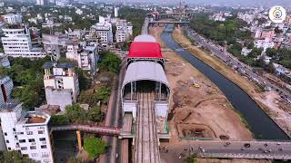 Aerial video from Vanaz to Ramwadi Metro stations [upl. by Mccarthy743]