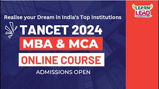 TANCET 2024  MBA amp MCA  September MAT 2023  Online Coaching Class  Admissions Open tancet2024 [upl. by Amrita498]