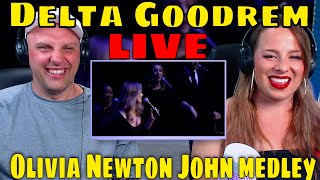 REACTION TO Delta Goodrem  Olivia Newton John medley at her state memorial in Melbourne [upl. by Abbotsen318]