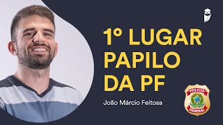 ConcursoPF 🥇 1º colocado para Papiloscopista PF  João Márcio [upl. by Fadas162]