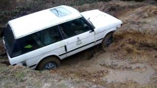 4x4 range rover V8 35L chez extreme nature  passage de la sablière [upl. by Suraved]