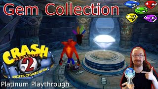 Crash Bandicoot 2 Cortex Strikes Back  Part 7  COLLECTOR OF GEMS  Gem Collection [upl. by Drawyah89]