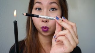 Easy winged liner  How to revive old pencil liners  tamaralisse [upl. by Auqinahs]