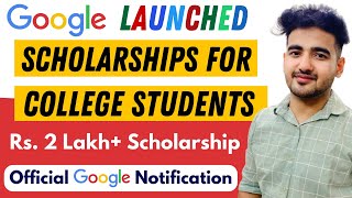 Google Free Scholarship 2022 for College Students  Earn Rs 2 Lakh  Venkat Scholarship Online [upl. by Yeoj]