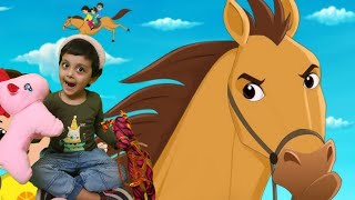 Lakdi Ki Kathi Kathi Pe Ghoda  Popular Nursery Rhymes Song For Children [upl. by Dnomed312]