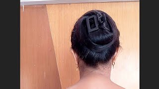 Daily Juda Hairstyle Wt ClutcherSimple Juda Hairstyle at HomeClutcher Juda Hairstyle at Home self [upl. by Onairelav]