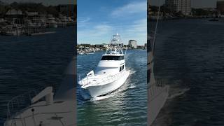 “Pole Position” 90’ Hatteras Enclosed Bridge sportfish yacht [upl. by Leandro]