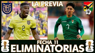 🏆 Eliminatorias  🇪🇨 Ecuador 🆚 Bolivia 🇧🇴  Previa y Análisis RELAJAELGEGENPRESSING [upl. by Llyrad]