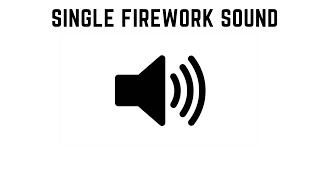 Single Firework Sound Effects ✨💥✨✨ [upl. by Alliw787]