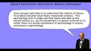 quine epistemology naturalized 6 f20 [upl. by Aninotna]