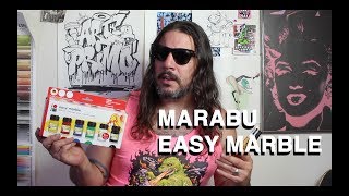 ArtPrimo Presents Marabu Easy Marble  Liquid Chrome [upl. by Sacrod]