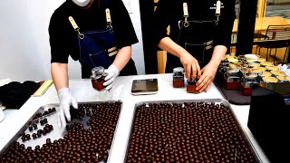 Dragee Chocolate Making by MOLLYK 드라제 초콜릿  Korean food [upl. by Hastings]