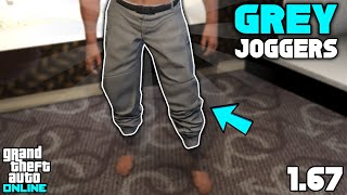 Easiest Method To Get Grey Joggers In Gta 5 Online 167 [upl. by Arukas]