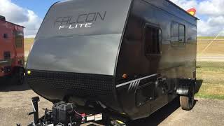 2019 Travel Lite Falcon F Lite FL18RB  Corpus Christi TX  Howdy Ranch RV [upl. by Cally]