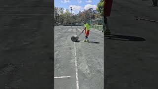 FillingRolling amp Resurfacing ClayHarTruRubico Tennis Courts in Heavy Traffic Areas [upl. by Enaerb903]