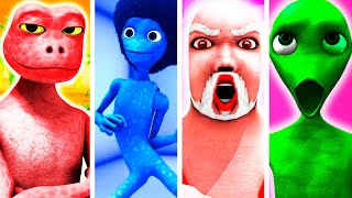 COLOR DANCE CHALLENGE ALIEN GREEN VS PATILA VS DAME TU COSITA VS CRAZY FROG VS BAD SANTA [upl. by Kimmie]