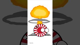 Japan got the two suns  countryballs ww2 history animation [upl. by Idieh681]