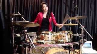 Animals  Maroon 5 Drum Cover  Rani Ramadhany ft Handy Salim [upl. by Mccandless173]