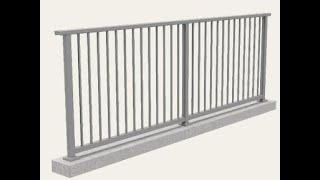 Aire Aluminium Balustrade System by Glass Outlet [upl. by Aihsekyw]