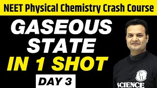 GASEOUS STATE in 1 Shot  All Concepts Tricks amp PYQs  Physical Chemistry Crash Course  UMEED [upl. by Eetsim]