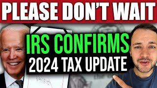 IRS CONFIRMS DON’T WAIT… 2024 Retroactive Tax Credits FILE NOW [upl. by Anasor]