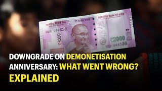 Moodys downgrade on demonetisation anniversary What went wrong Explained [upl. by Orips]