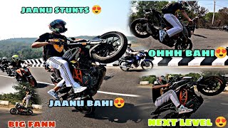 motovloggerjannustuntz ktm duke Stunts 😍 offroad😰 crash😭viral trending youtube foryou [upl. by Manson749]