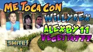 Me toca Willyrex Alexby11 y Vegetta777 en una conquest  Smite gameplay en español [upl. by Enorahs]