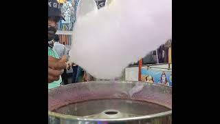 cotton candy making processstreetfoodcottoncandyyoutubevideo [upl. by Erminia]