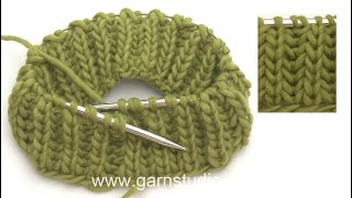 How to knit English rib in the round [upl. by Heiney]