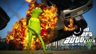 Kermit The Frog GTA 5 The Muppets Mods [upl. by Askari]