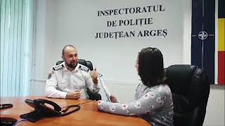 19 Zile de Activism Împotriva Violenței  Interviu cu Purtătorul de Cuvânt al IPJ Arges [upl. by Nnahgem]