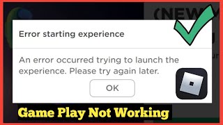 Roblox Error starting experience  An error occurred trying to launch the experience Roblox Down [upl. by Dacie785]